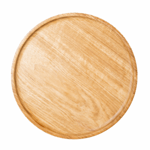 Set de 4 platos de madera